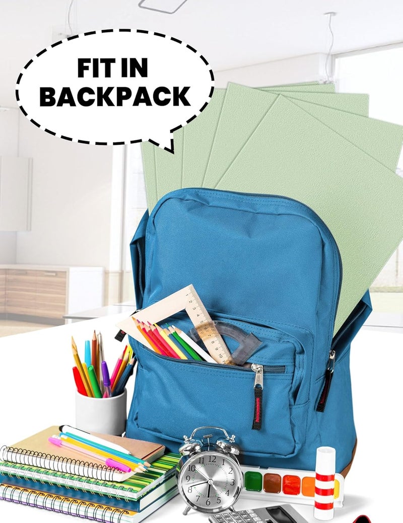 SUNEE Folders with Pockets (25 Pack, Grayish Green), 2 Pocket Folders Fit Letter Size, Paper File Folder for School Office Home Business, Textured Paper - Image 4